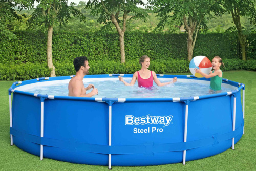 Каркасный бассейн Bestway 396х84 см + фильтр-насос 2006 л/ч (5612E)