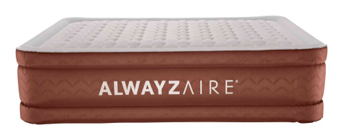 Надувная кровать AlwayzAire 152x203x51 см, встроенный насос 220V с автоподкачкой (Bestway 69160 BW)